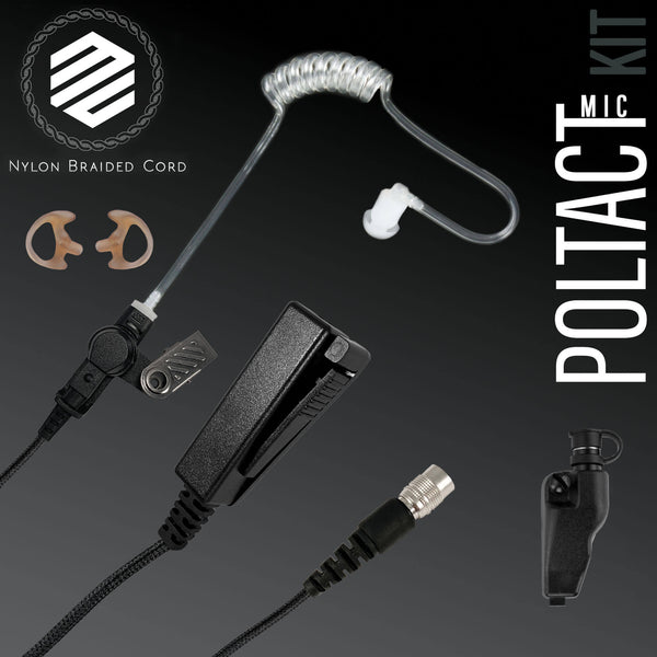 PolTact Mic Kit: PTM11RR - Guaranteed to work w/: Kenwood TK & NEXEDGE (NX) Multi-Pin Models