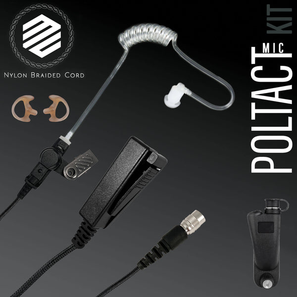 PolTact Mic Kit: PTM34RR - Guaranteed to work w/: Motorola APX900 APX1000 APX4000 APX6000/XE APX7000/L/XE APX8000 "Apex" XPR6100 XPR6300 XPR6350 XPR6380 XPR6500 XPR6550 PR6580 XPR7350/e XPR7380/e XPR7550/e & more
