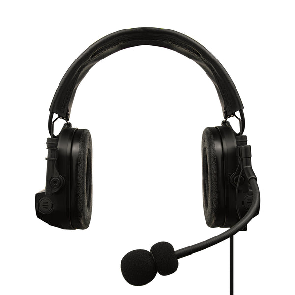 Tactical Radio Helmet Headset w/ Active Hearing Protection - PTH-V2-33 Material Comms PolTact Headset & Push To Talk(PTT) For Tactical Radio Headset w/ Active Hearing Protection -Motorola HT750, HT1250, HT1550, MTX850, MTX950, MTX960, MTX8250, MTX9250, PR860