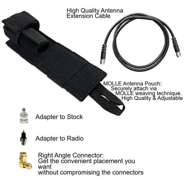 M.A.S.T Mast modular antenna system Tactical Antenna Relocation Kit ARK-HA-V2: For Law Enforcement/Public Safety Harris(L3Harris) & M/A-Com Jaguar 700P, 700Pi, 710P, P5100, P5130, P5150, P5200, P7100, P7130, P7150, P7170, P7200, P7230, P7250, P7270 P5300, P5350, P5370, P5450, P5470, P5500, P5550, P5570, P7300, P7350, P7370, XG-15(P/MultiMode), XG-25(P/Pe/MultiMode), XG-75(P/Pe/MultiMode) XL-95 Connect XL-150P XL-185, XL-185P, XL-185Pi, XL-200, XL-200P, XL-200Pi