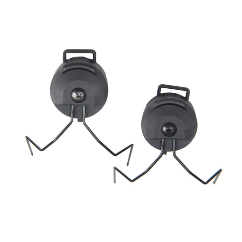 PT-HM:  Helmet Mount Kit for Helmet/Headset rail Mount Systems: OPS-CORE/FAST/ARC, Team Wendy, Hard Head Veterans M-LOK/MTEK/Hard Head Vets & more.  Compatible w/ most tactical headsets by: 3M Peltor Headsets, Howard Leight, MSA Sordin, TCI Liberator Comm Gear Supply CGS