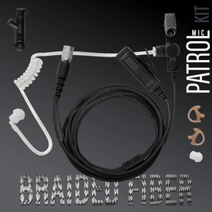 P/N: B2W37SR: Tactical Mic & Earpiece Braided Fiber Kit - Fits: Motorola R7, MXP600 & ION Series
