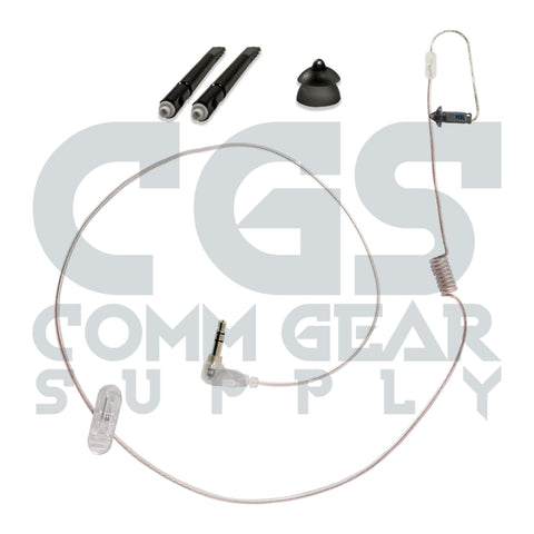 P/N: N-RO-360-22-3.5G: Ultra Stealth 360 Covert/Tactical Radio Earpiece - 3.5mm, Connects to Speaker Mic for Motorola, Kenwood, Icom, Relm, & More Comm Gear Supply CGS