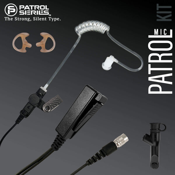 Patrol Mic Kit: PM08RR - Harris/Tait TP3000, TP3300, TP3500, TP8100, TP8110, TP8115, TP8120, TP8135, TP8140, TP9300, TP9355, TP9360, TP9400, TP9435, TP9440, TP9445, TP9460 
