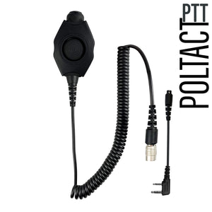 Headset PTT Harness w/ Rapid Release Connector/Adapter: PT-PTT-01RR - Guaranteed to work w/: 2 Pin Kenwood, Relm/BK, Baofeng, AnyTone, Wouxun & More