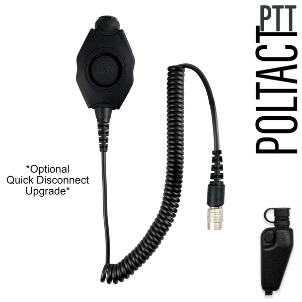 Tactical Radio Helmet Headset w/ Active Hearing Protection - PTH-V2-11 Material Comms PolTact Headset & Push To Talk(PTT) Adapter For Kenwood: NX-200, NX-210, NX-300, NX410, NX-411, NX-3200, NX3300, NX-5200, NX-5300, NX-5400, TK-190, TK-2140, TK-2180, TK-280, TK-290, TK-3140, TK-3148, TK-3180, TK-380, TK-385, TK-390, TK-480, TK-481, TK-5210, TK-5220, TK-5310, TK-5320, TK-5400