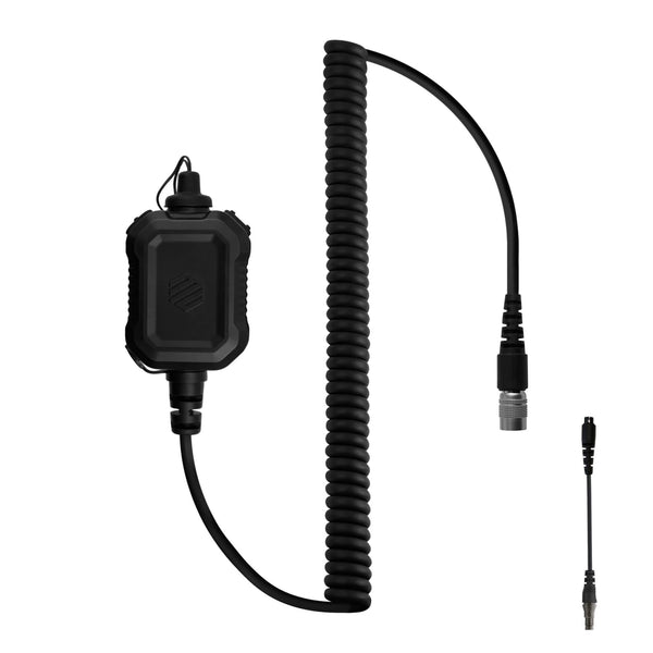 P/N: PT-PTTV2-09RR-N: The Material Comms PolTact V2 Dual Button Quick Disconnect Push To Talk(PTT) ONLY For Harris Falcon III RF-7800S SPR-Secure Personal Radio. Connect your existing radio adapter with Tactical Headsets utilizing the standard Nexus TP-120 Connector