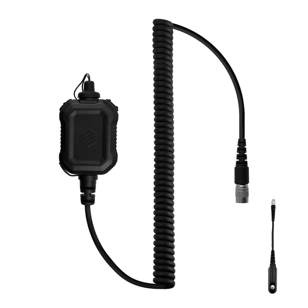PT-PTTV2-33BRR-A/N Material Comms PolTact V2 Dual Button Quick Disconnect Push To Talk(PTT) All Screw On Adapters on BaoFeng: UV9G, UV9R, UV9R Plus, UV9R Pro, BF-A58, BF-558, BF-N9, UV-XR, GT-3WP, BF-9700, UV-5S, BF-R760, UV-82WP High or Low Impedance; Compatible w/: NATO/Military Wiring, Material Comms/PolTact, Gentex, Ops-Core, Invisio, OTTO, Sordin, David Clark, TEA, TCI, MSA, Savox, Earmor, SWATCOM, NATO Peltor Models, COMTAC III/IV/V/VI/VIII/IX and Other NATO Headsets NEXUS TP-120/U174 NATO Connector
