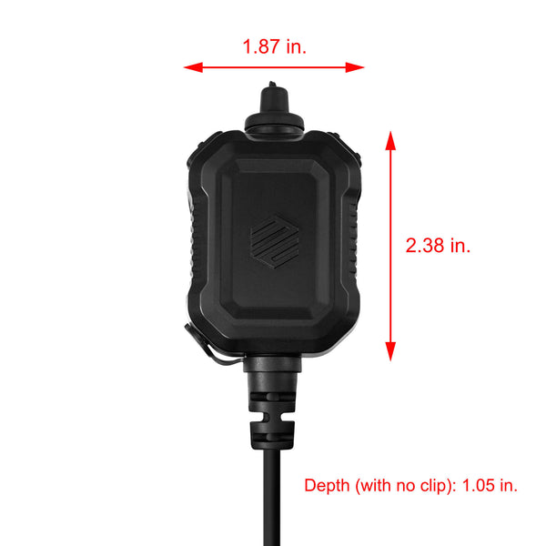 PT-PTTV2-U229: The Material Comms Dual Button PolTact Quick Disconnect Push To Talk(PTT) for Harris(L3Harris) Falcon III/Thales: RF 7800V, 5800, LVIS USA, AN/PRC-113, AN/PRC-119, AN/PRC-150, AN/PRC-152, AN/PRC-154, AN/PRC-117, AN/PRC-119, Thales MBITR AN/PRC-148, Tadiran CNR-710 &amp; other PRC ASIP SINCGARS Radios w/ Audio Ports for NATO U-229(5 Pin) & U-329(6 Pin). U94 Upgrade