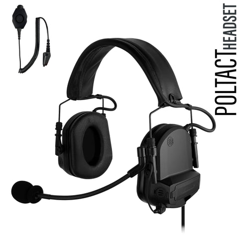 PolTact Headset Kit: PTH-V1-11 - Guaranteed to work w/: EF Johnson: VP5000, VP5230, VP5330, VP5430, VP6000, VP6230, VP6330, VP6430 & More