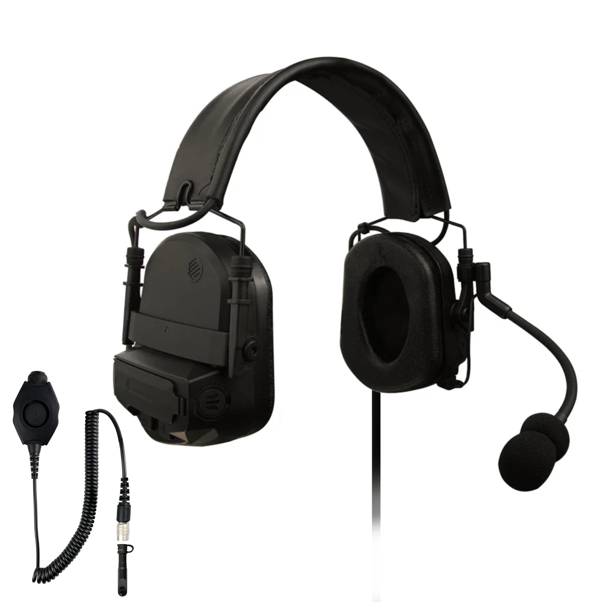 Tactical Radio Helmet Headset w/ Active Hearing Protection & Release Adapter - PTH-V2-08RR The Material Comms PolTact Helmet Headset & Push To Talk(PTT) Adapter For Harris(L3Harris)/Tait TP3000, TP3300, TP3350, TP3500, TP8100, TP8110, TP8115, TP8120, TP8135, TP8140, TP9300, TP9355, TP9360, TP9400, TP9435, TP9440, TP9445, TP9460