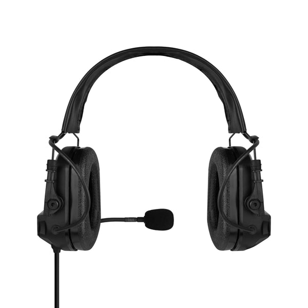 Tactical Radio Helmet Headset w/ Active Hearing Protection - PTH-V2-23 Material Comms PolTact Headset & Push To Talk(PTT) For Tactical Radio Headset w/ Active Hearing Protection - Motorola: XTS1500, XTS2500, XTS3000, XTS3500, XTS5000, HT1000, JT1000, MT2000, MTS2000, MTX838, MTX900, MTX8000, MTX9000, PR1500
