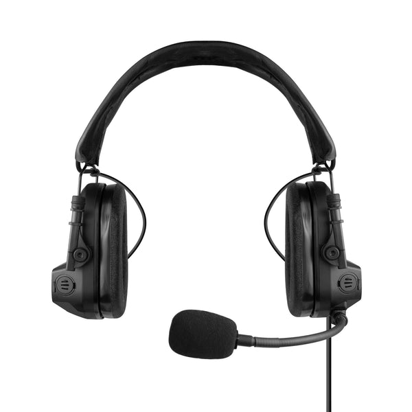 Tactical Radio Helmet Headset w/ Active Hearing Protection - PTH-V2-33 Material Comms PolTact Headset & Push To Talk(PTT) For Tactical Radio Headset w/ Active Hearing Protection -Motorola HT750, HT1250, HT1550, MTX850, MTX950, MTX960, MTX8250, MTX9250, PR860