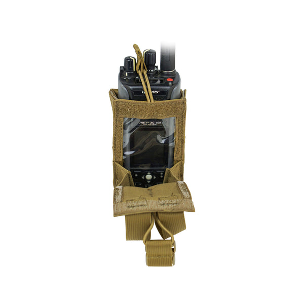 Universal MOLLE/PALS Tactical Radio Pouch w/ Keypad Access for Motorola, Harris, Kenwood, Tait, EF Johnson & More