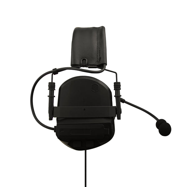 Tactical Radio Helmet Headset w/ Active Hearing Protection - PTH-V2-37 Material Comms PolTact Headset & Push To Talk(PTT) For Tactical Radio Headset w/ Active Hearing Protection - Motorola R7, MXP600, & ION Series