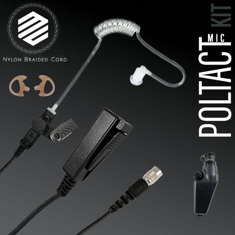 PolTact Mic Kit: PTM11RR - Guaranteed to work w/: Kenwood TK & NEXEDGE (NX) Multi-Pin Models