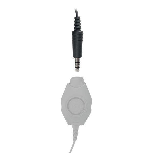 P/N: PTTM-V1: PolTact Throat Mic Designed For Public Safety/Military. Throat Mic and Earpiece Only, w/ Nexus TP-120/U174 male connector. Requires NATO Push To Talk Radio Adapter