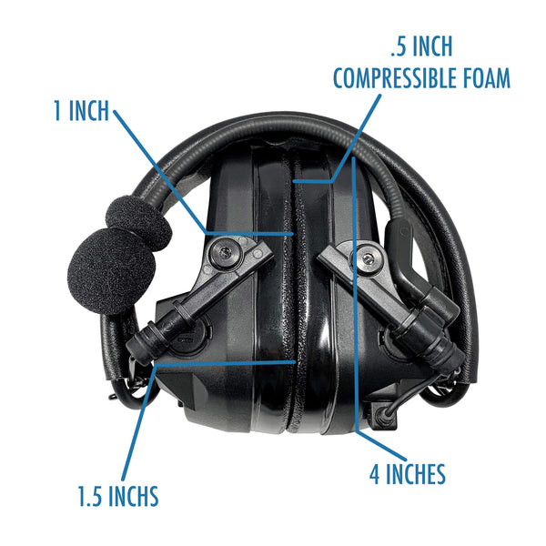 PolTact Headset Kit: PTH-V1-23 - Guaranteed to work w/: EF Johnson 51, 5000, 5100, 7700, 8100 Series, VP Viking Series 5000, 5100, 8100, 51SL ES, 51 Fire ES, 51SL ES, 51LT ES, 7700, Ascend Series, VP400, VP600, VP900 & More