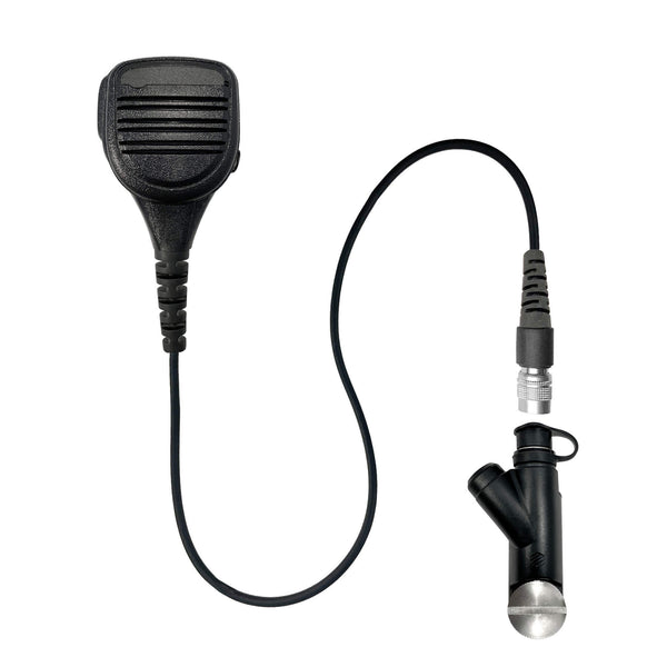 P/N: SM-V2-29RR: Straight Cable Shoulder/Chest Microphone For Harris(L3Harris) XG-100, XG-100P, XL-185, XL-185P, XL-185Pi, XL-200, XL-200P, XL-200Pi & More.